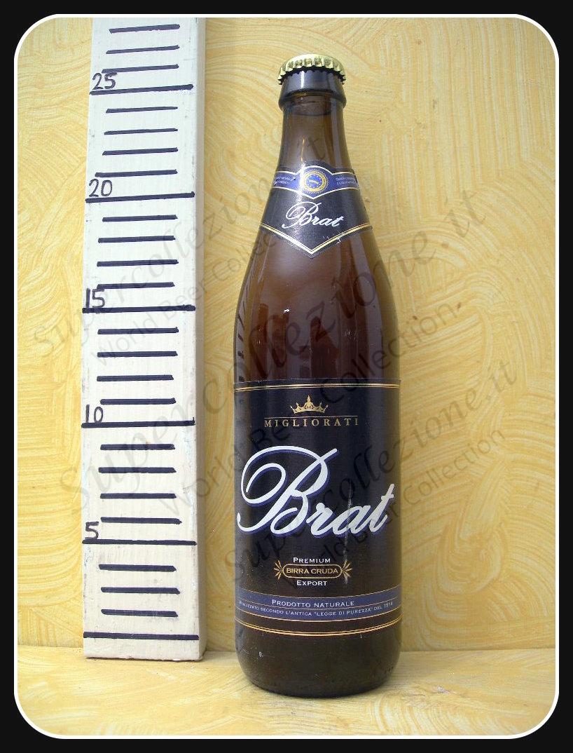 Bottiglia originale della birra Brat in Supercollezione